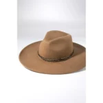 Velvet Noir Fedora Hat for Women