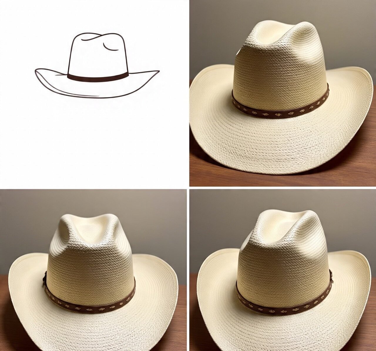 how to shape a straw hat