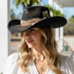 Midnight Rodeo Hat in a classic Western style
