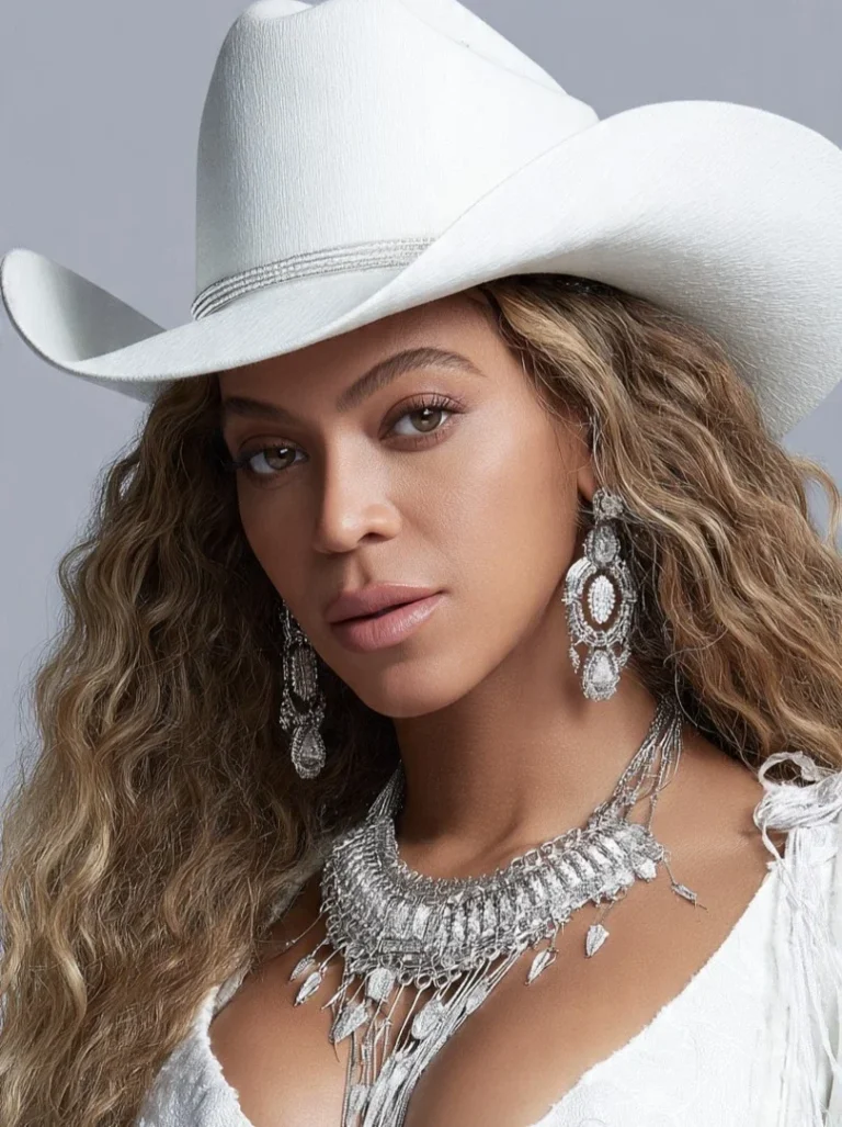 “Beyoncé-inspired cowboy hat for women in a classic western style”