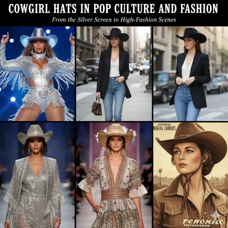 Cowgirl hats have long transcended their practical origins to become icons of style and personality. From early Hollywood westerns to music festivals and runway shows, these hats symbolize independence, confidence, and flair. This section highlights how pop culture elevated cowgirl hats from functional workwear to bold fashion statements embraced by modern women around the world.
