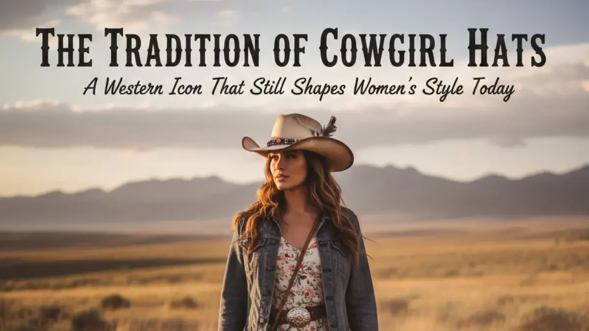 Traditional cowgirl hat showcasing classic Western style
