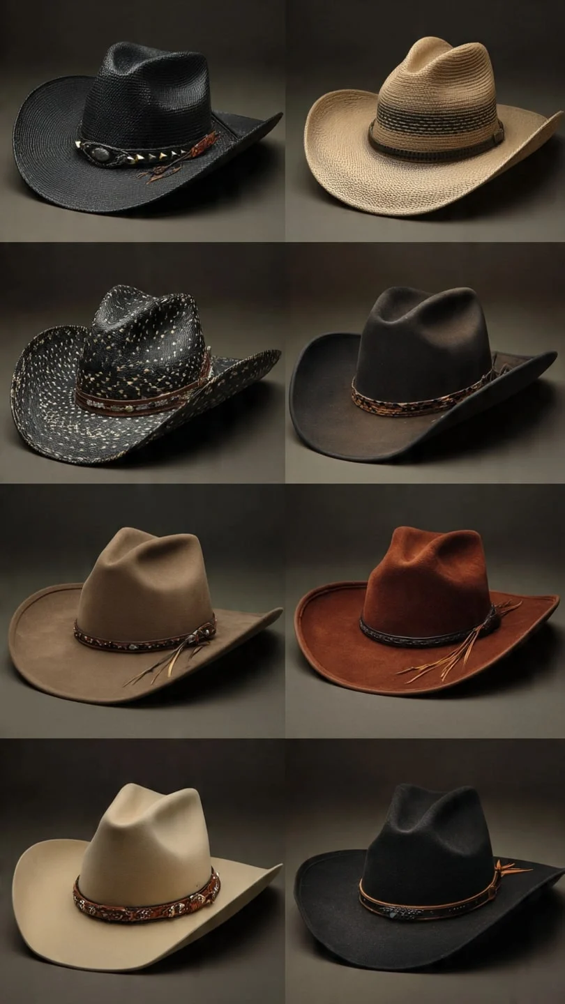 Final finishing of handcrafted cowboy hat
