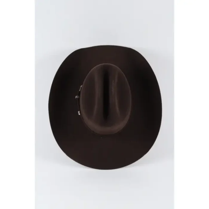 Premium Cody James felt cowboy hat with a structured crown, wide brim, and timeless western appeal.
