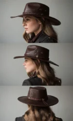 Outlaw Cowboy Hat Leather - Image 2