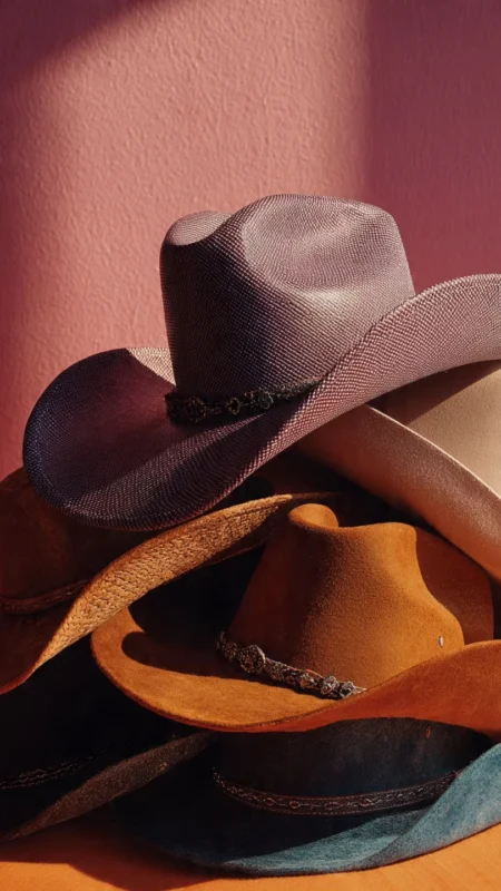 Wide-brim western cowgirl hat styled for modern fashion lovers.