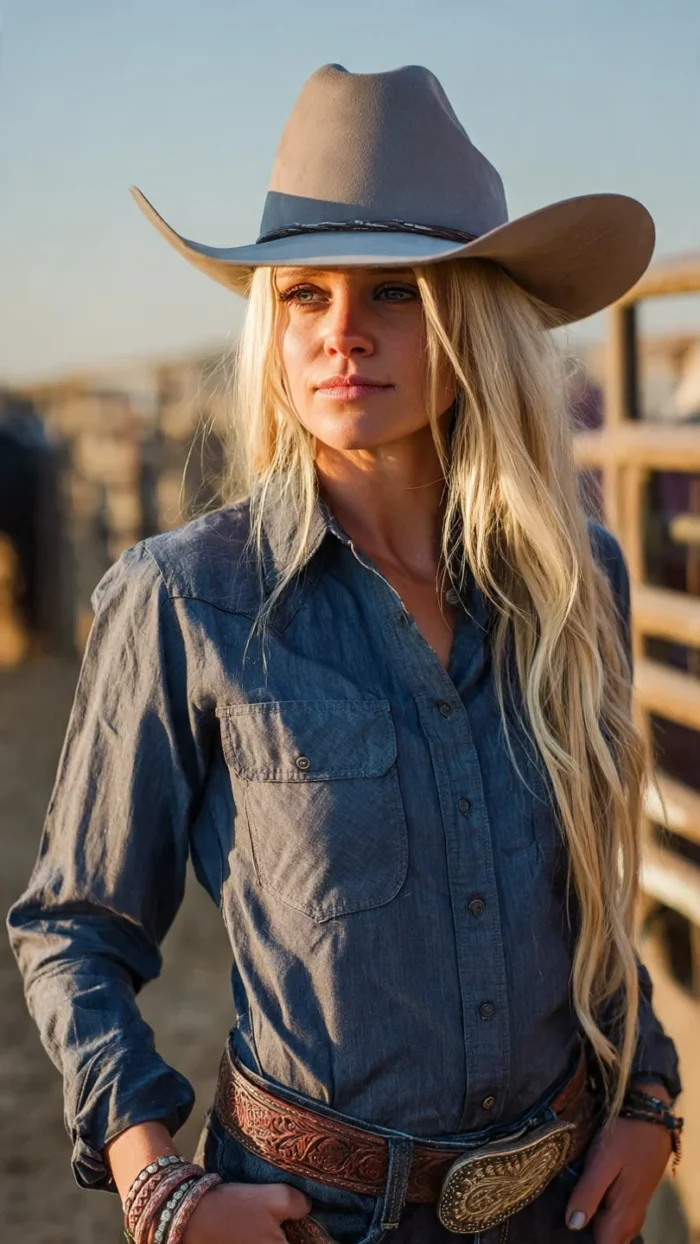 JB Mauney cowboy hat with classic western crown and wide brim