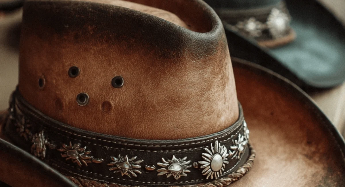 Woman wearing a cowboy hat showing confidence and modern western style
