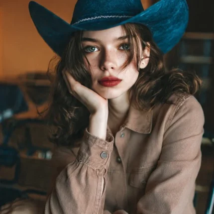 Denim Cowboy Hat