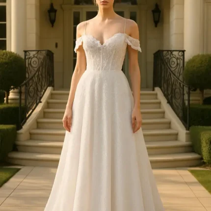 White Camo Wedding Dress