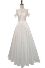 Tulle Wedding Dress with Sleeves - Image 3
