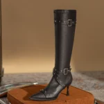 Womens zip up cowboy boots with American flag design