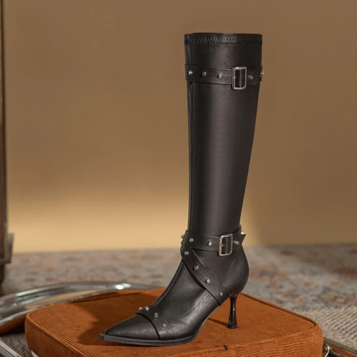 Womens zip up cowboy boots with American flag design