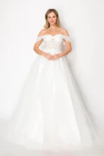 Short Sleeve Wedding Dress
