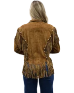 9713 Beaded Suede Jacket - Image 3