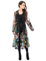 Fiesta Flowing Mexican Dress