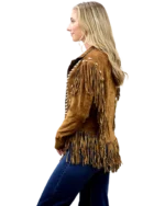 9713 Beaded Suede Jacket - Image 2