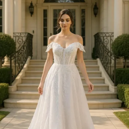 White Camo Wedding Dress