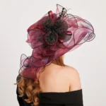 Kentucky derby hats for women paired with spring dress and stylish accessories