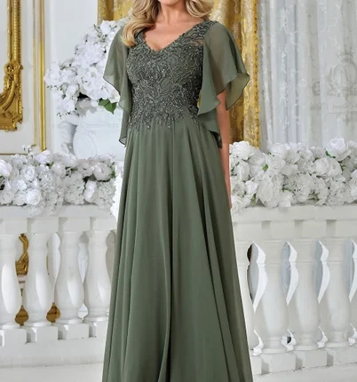 Forest Green Wedding Dress
