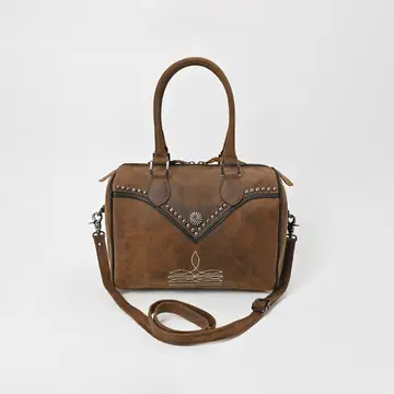 Stylish women's Mesa Ridge handbag with western-inspired details, durable leather construction, and rustic cowgirl appeal.