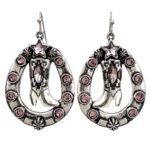 Horseshoe Star Western Boots Earrings - Image 2
