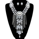 Western Fringe Navajo Turquoise Beads Statement Necklace - Image 2
