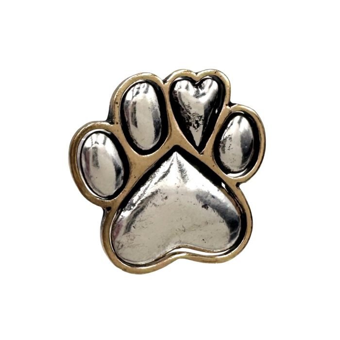 Paw Shape Heart Metal Stretch Ring - Image 2