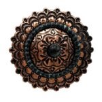 Western Concho Scarf Brooch