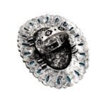 Hummingbird Art Turquoise Stone Floral Large Ring - Image 2