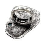 Cowgirl Rider Turquoise Western Artisan Ring - Image 2