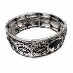 Silver Aztec Native Buffalo Turquoise Bracelet - Image 2