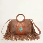 Premium Ranch Style Handbag crafted with western leather design and decorative stitching for everyday cowgirl fashion.