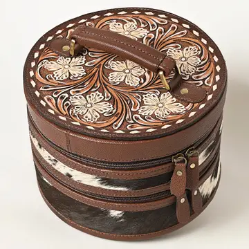 Rustic Dusty Trail handbag with earthy brown leather finish, western stitching, and durable everyday design for women.
