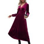Long Dress with Lace Details Long Sleeve Formal Occasion Dress