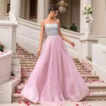Pink Sequin Wedding Dress Evening Gown Formal Dress - Image 4