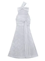 Lace One-Shoulder Maxi Dress - Image 5