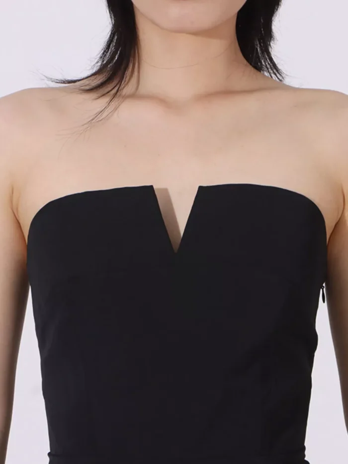 Two Tone Tube Maxi Dress - Image 6