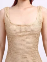 Backless Scoop Neck Maxi Dress - Image 4