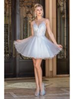 Sundance Sparkle Tulle Dress in off white