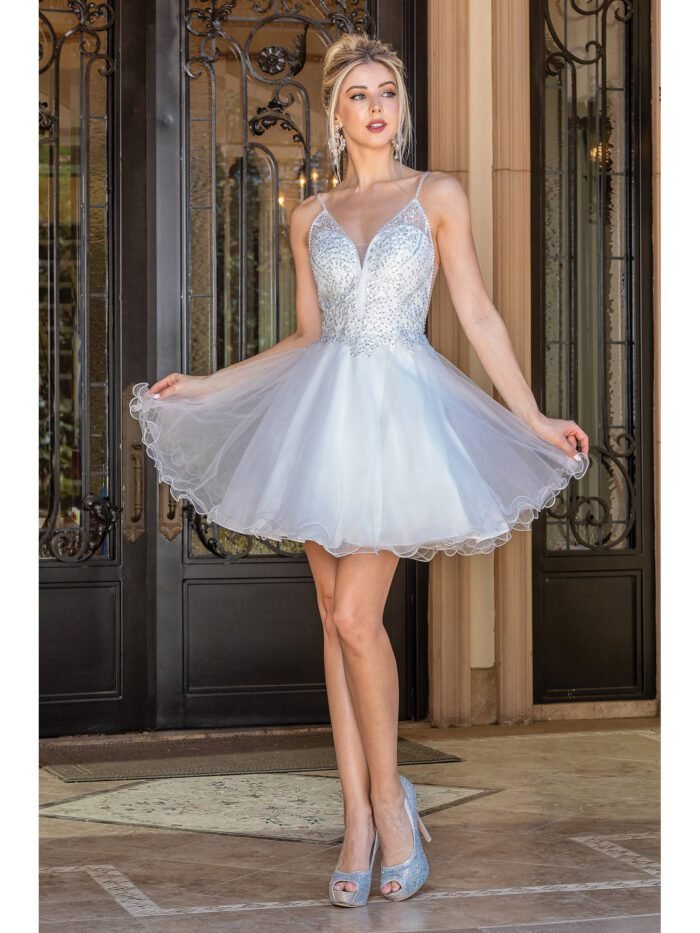 Sundance Sparkle Tulle Dress in off white