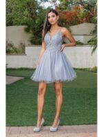 Sundance Sparkle Tulle Dress in silver