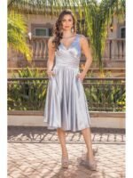 Sagebrush Corset Midi Dress in a