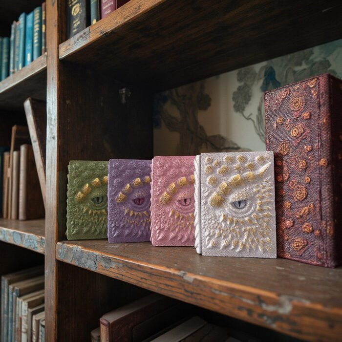 New Clear Cream-Colored Resin Animated Dragon Book with Demon's Eye for Independent Site - Image 4
