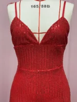 Sequin High Slit Maxi Dress - Image 2