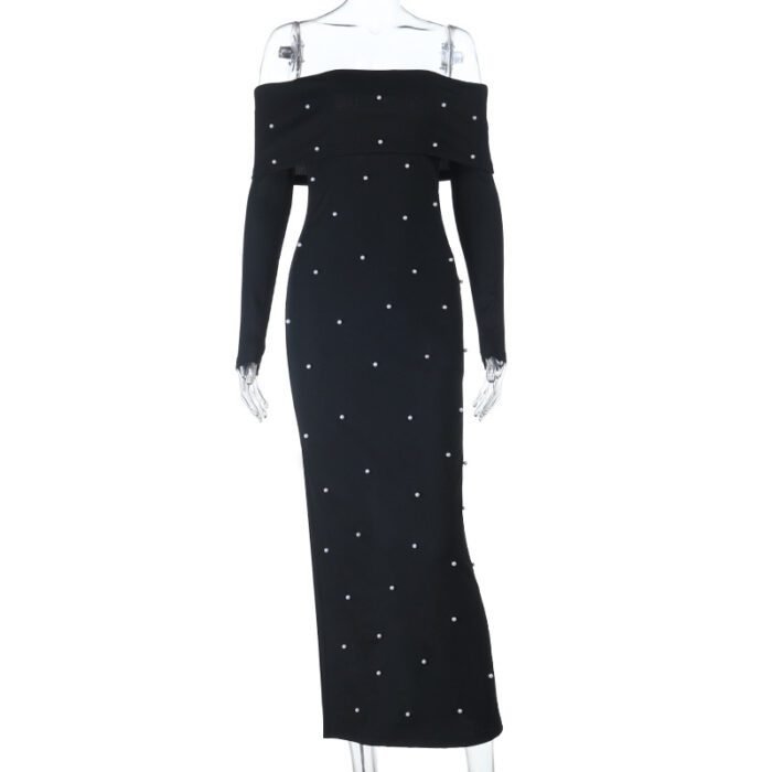 Dingzhu One Shoulder Slimming Evening Dress - Image 5