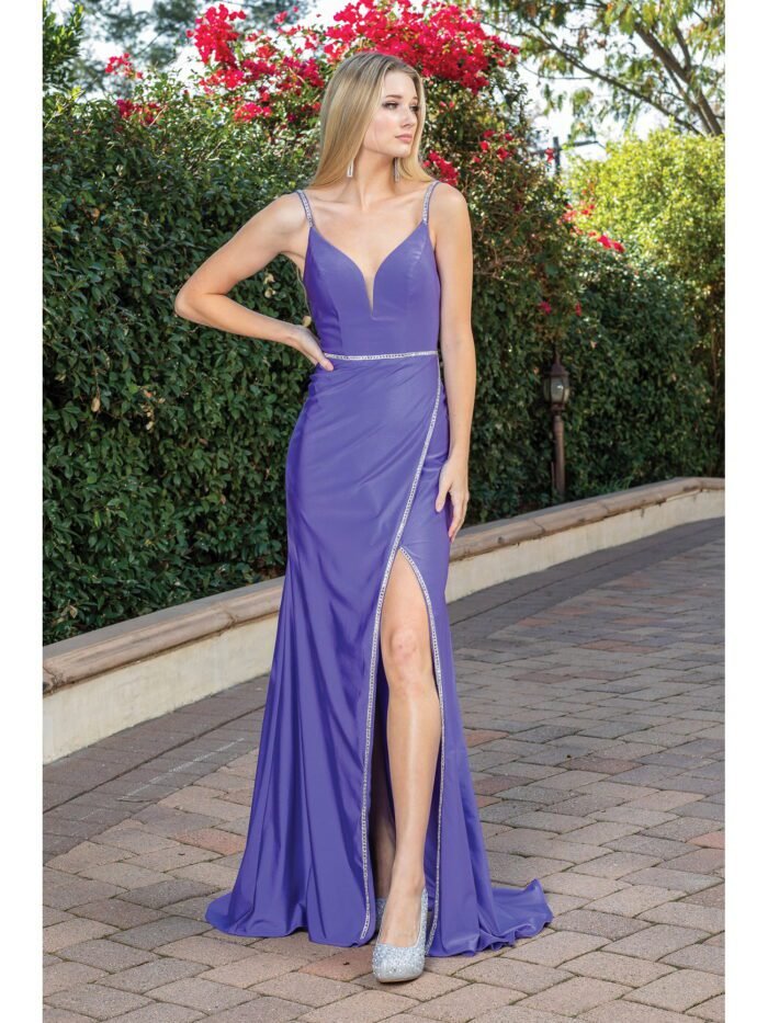 Prairie Wind One-Shoulder Gown in lavender