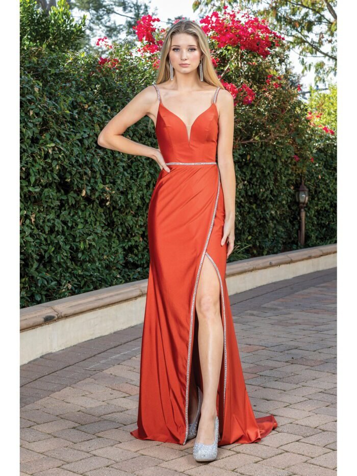 Prairie Wind One-Shoulder Gown in sienna