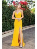 Prairie Wind One-Shoulder Gown in yellow
