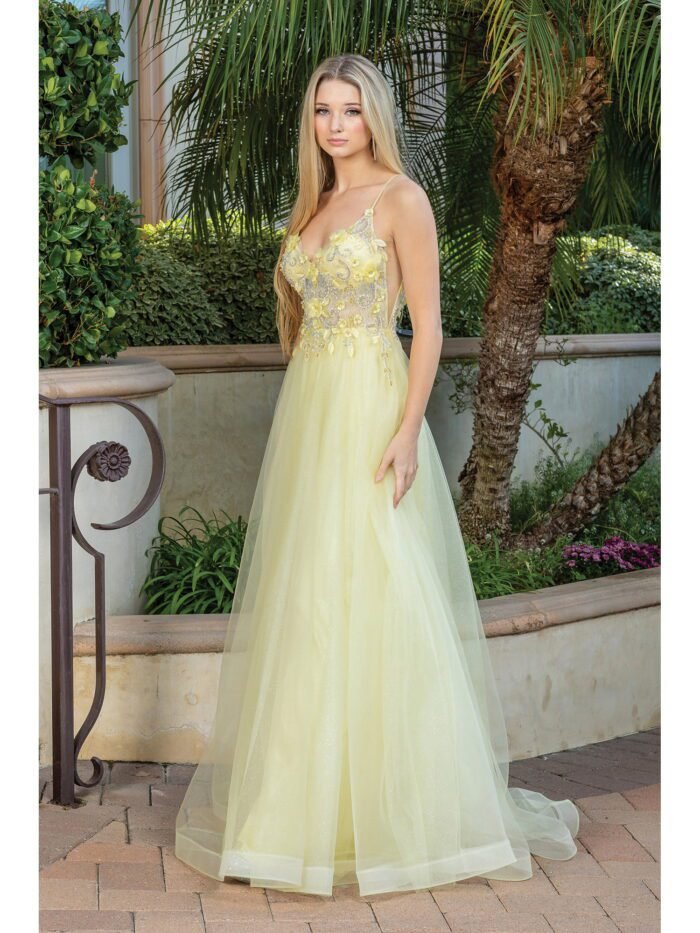Starlight Shimmer Ballgown in yellow